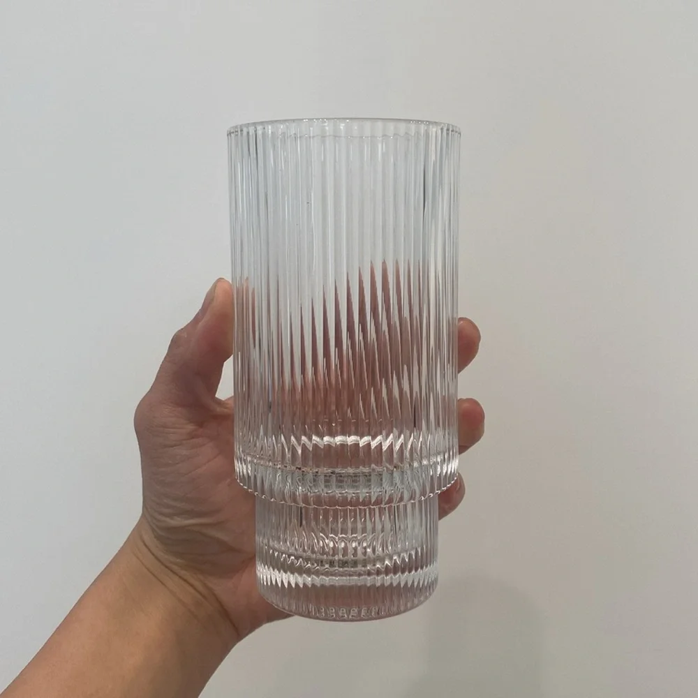 West Elm fluted glass